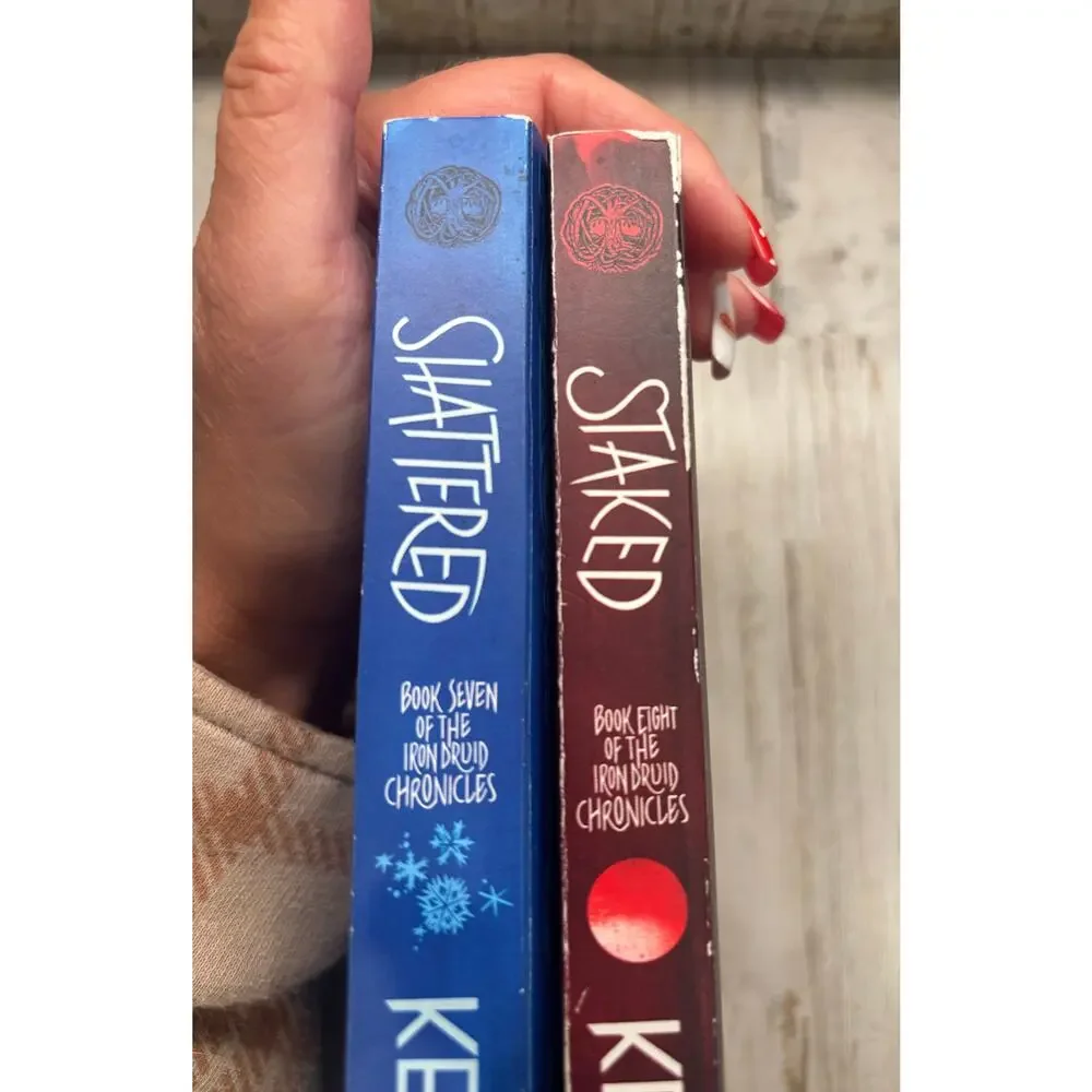 Shattered and Staked Kevin Hearne Iron Druid Chronicles Books 7 and 8 PB